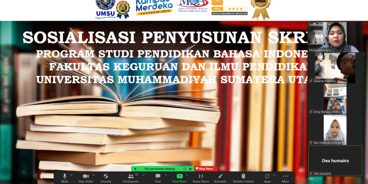 Persiapkan Mahasiswa dalam Tugas Akhir, Program Studi Pendidikan Bahasa Indonesia FKIP UMSU Menggelar Sosialisasi Penyusunan Skripsi