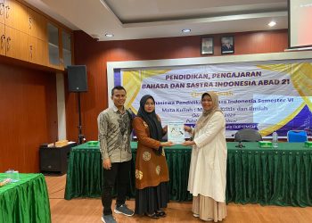 Mahasiswa Semester VI Prodi Pendidikan Bahasa Indonesia FKIP UMSU Adakan Orasi Ilmiah dan Launching Buku
