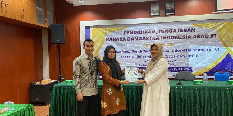 Mahasiswa Semester VI Prodi Pendidikan Bahasa Indonesia FKIP UMSU Adakan Orasi Ilmiah dan Launching Buku