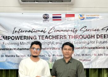 Perkuat Internasionalisasi, Dosen Pendidikan Bahasa Indonesia FKIP UMSU Berbagi Praktik Deep Learning di Thailand